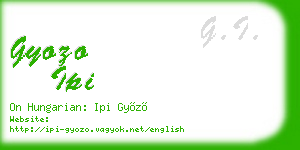 gyozo ipi business card